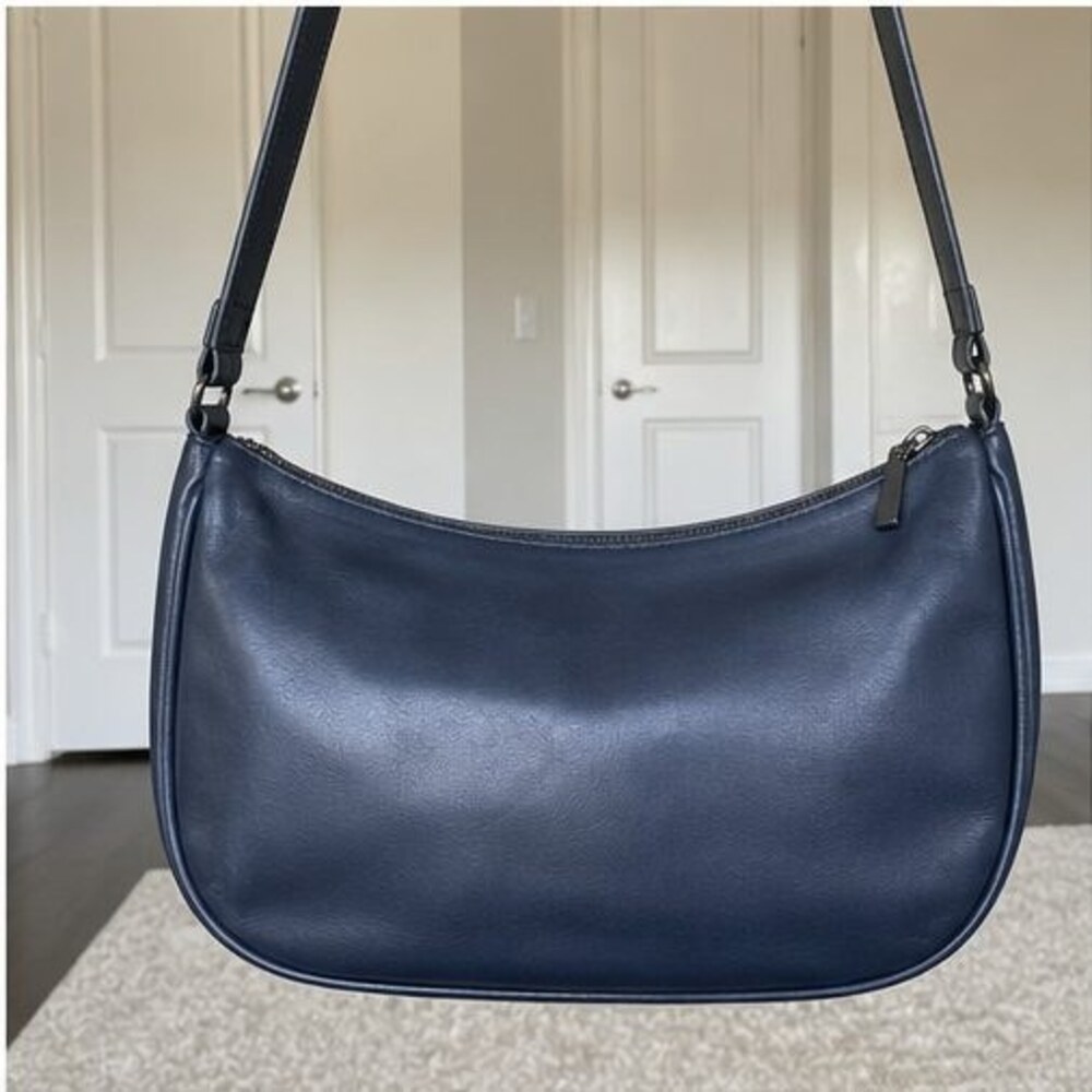Navy Zip Crossbody Bag